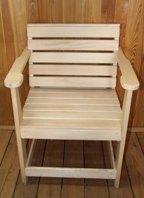 Кресло с подлокотниками, разборное (620*870*495) липа  