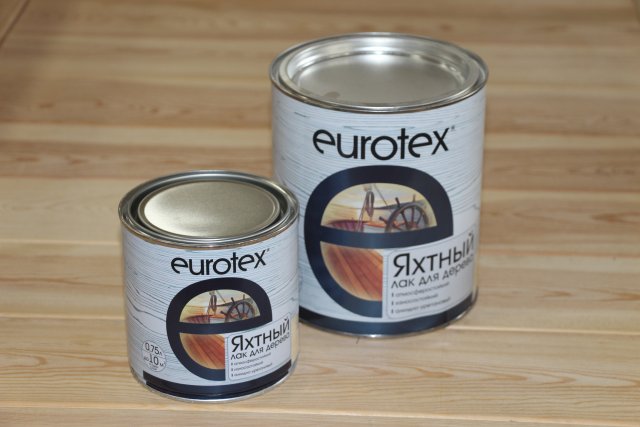 Лак яхтный "EUROTEX" глянцевый 2л
