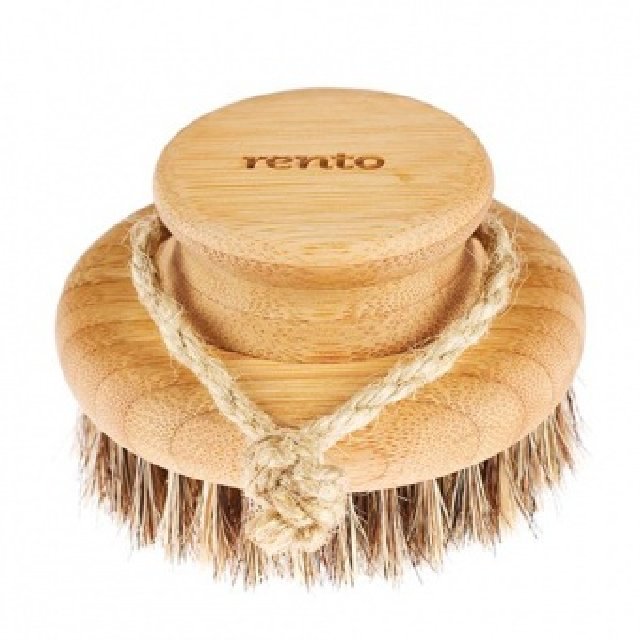 Щетка натуральная для мытья RENTO круглая, бамбук, 9,5смTAMMER-TUKKU