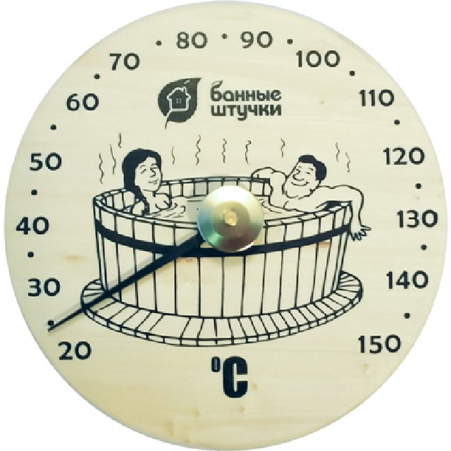 Термометр "Удовольствие" (16*16*1,5см)  для бани и сауны