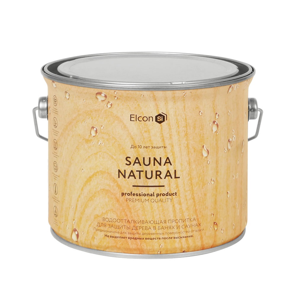 Пропитка силиконовая для бани и сауны 2,0л Elcon Sauna Natural