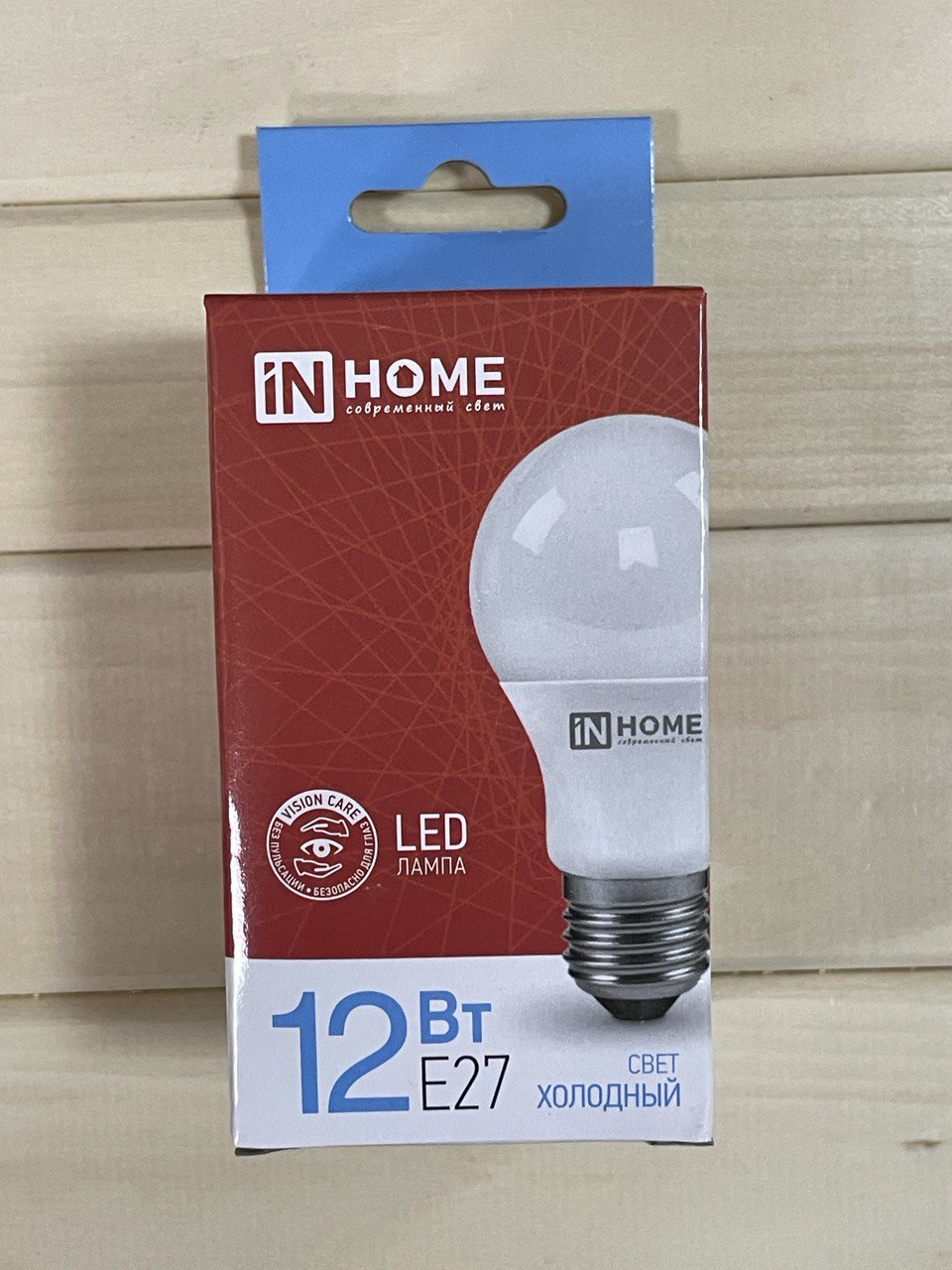 Лампа LED А 60 12 Вт, 220В Е-27, 6500К, 1080 VC/in HOME