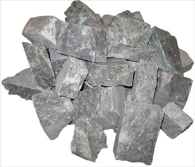 Камни Талько-хлорит для банных печей, колотые в коробке 20кг 