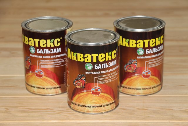 Акватекс -Бальзам (натуральное масло для древесины)- 0,75 л Дуб