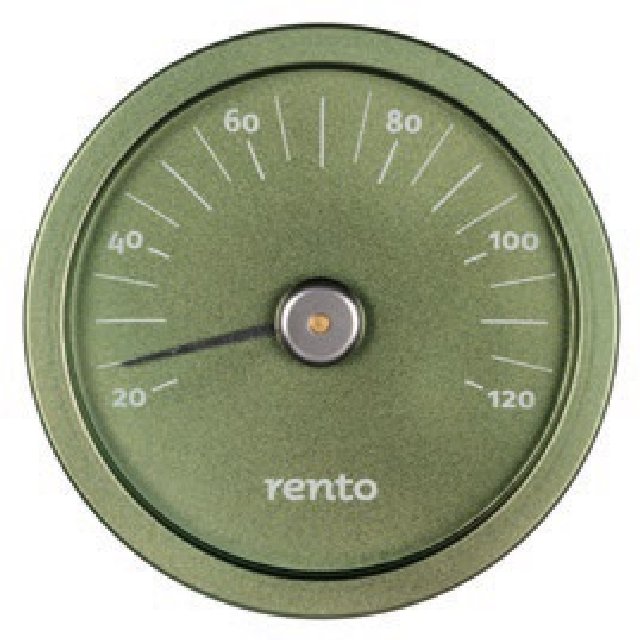 Термометр алюминиевый круглый для сауны RENTO хвоя TAMMER-TUKKU