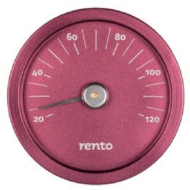 Термометр алюминиевый круглый для сауны RENTO серебро  TAMMER-TUKKU